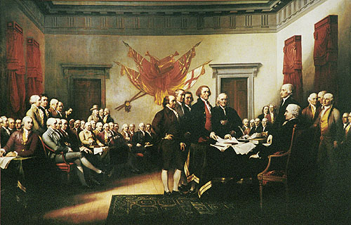 Signing of The Declaration of Independence by John Trumbull