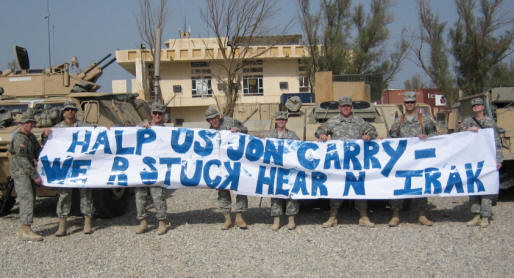 GIs ask John Kerry for help